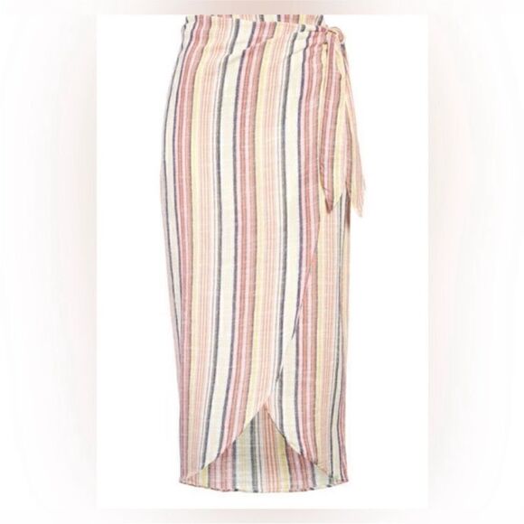 Free People NWT Aubrey Sarong Skirt in Multi Combo Size 8 - Picture 4 of 7